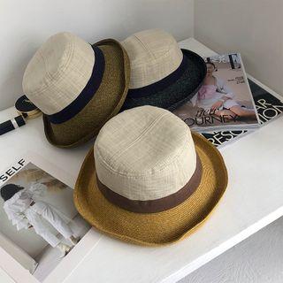 Color Block Trimmed Bucket Hat