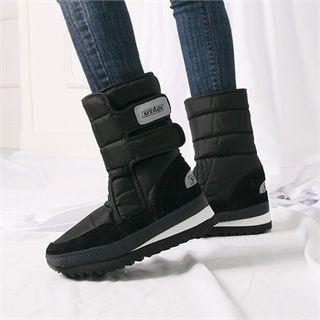 Couple Faux-fur Lined Padded Boots