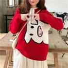 Piggy Sweater Red - One Size