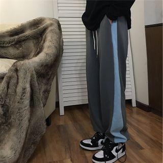 Drawstring Hem Panel Sweatpants