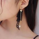 Lace Ribbon Drop Earring