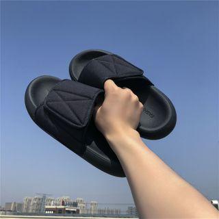 Adhesive Tab Flat Slide Sandals