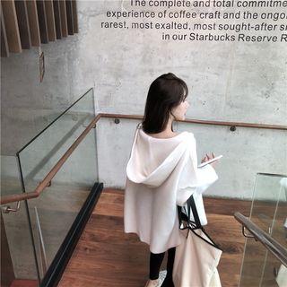 Slit Hoodie Milky White - One Size