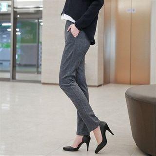 Flat-front Brushed Fleece Lined Pants