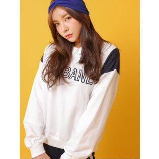 Plus Size Contrast-trim Printed Sweatshirt