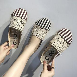 Striped Espadrille Sandals