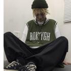 Couple Matching Lettering Vest / Short-sleeve T-shirt