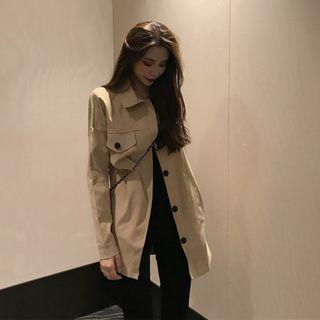 Shirt Jacket With Sash