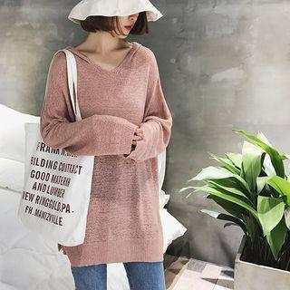 Hooded Long Sweater
