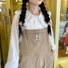Cartoon Patch Corduroy Dungarees