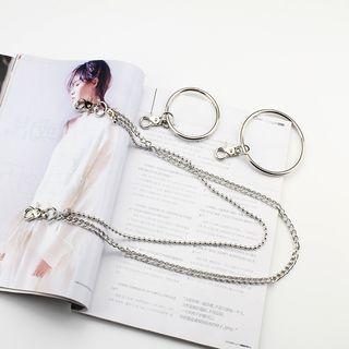 Metal Hoop Layered Waist Chain