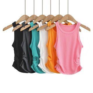Ruched Racerback Tank Top