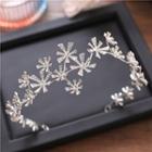 Rhinestone Floral Bridal Hair Band