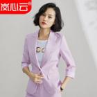 Buttoned Blazer / Wide Leg Shorts / Set
