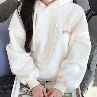 Donut Applique Fleece Hoodie