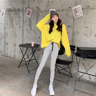 Puff Sleeve Sweatshirt / Skinny Pants