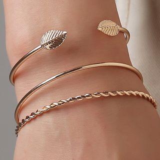 Set Of 3: Bangles 01 - 10484 - Gold - One Size