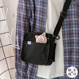 Canvas Crossbody Bag / Pin / Set