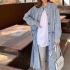 Lettering Denim Coat
