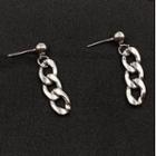 Sterling Silver Chain Drop Earring 1 Pair - 925 Silver - Silver - One Size