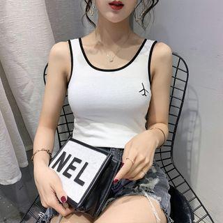 Contrast Trim Tank Top / Set