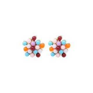 Star Bead Hair Clamp 37 - Gold - One Size