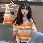 Striped Tank Top / Short-sleeve Striped T-shirt