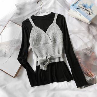 Knit Camisole Top / Long-sleeve T-shirt / Set