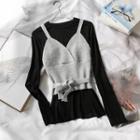 Knit Camisole Top / Long-sleeve T-shirt / Set