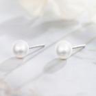 925 Sterling Silver Freshwater Pearl Earring As Shown In Figure - One Size
