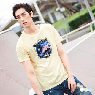 Short Sleeve Beach Graphic Tee