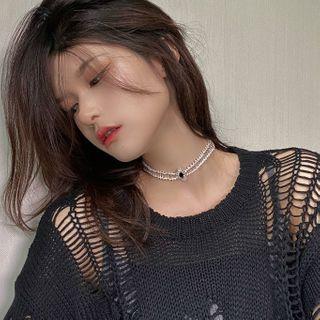 Pvc Faux Crystal Choker