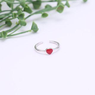 Heart Gemstone Open Ring