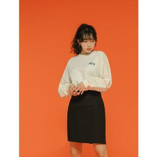 90s Printed Drop-shoulder Sweatshirt