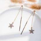 Star Dangle Earring Gold - One Size