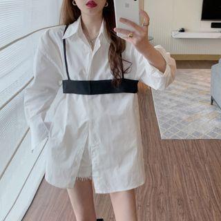 Plain Shirt / Crop Camisole Top