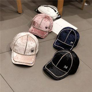 Embellished M Lettering Baseball Cap