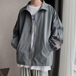 Applique Reflective Zipped Jacket