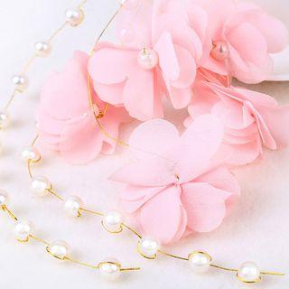 Bridal Flower Headpiece Pink - One Size