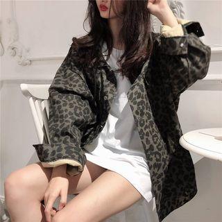 Leopard Shirt Jacket Leopard - One Size