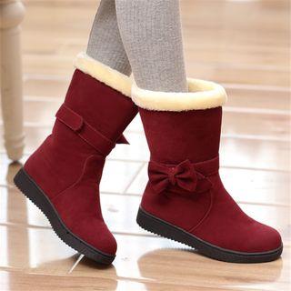 Family Matching Platform Mid-calf Snow Boots