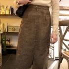 Houndstooth Midi Straight Fit Skirt