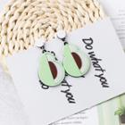 Cartoon Acrylic Fruit Dangle Earring 1 Pair - Green - One Size