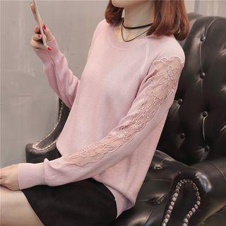 Mesh Insert Sweater