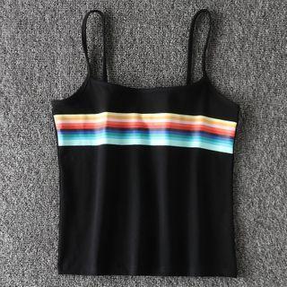 Spaghetti Strap Color Panel Top