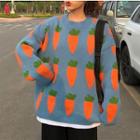 Carrot Pattern Sweater