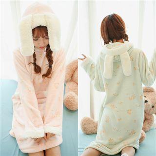 Hooded Fleece-lined Nightdress