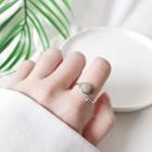 925 Sterling Silver Spoon Open Ring Silver - One Size