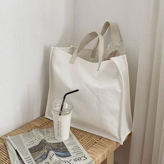 Canvas Shopper Bag Ivory - One Size