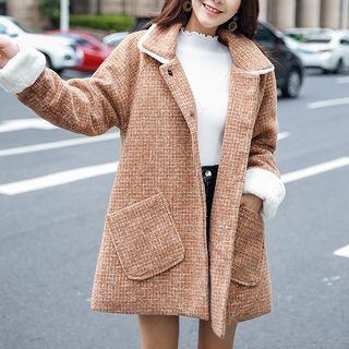 Tweed Single-breasted Coat